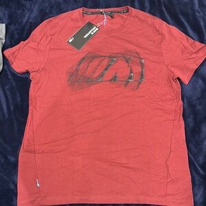 Red BMW M- Short Sleeve Tee with Graphic Design